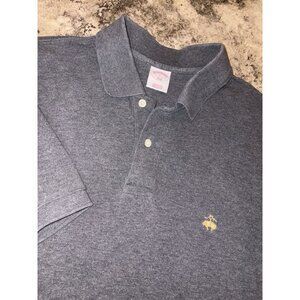 Brooks Brothers Men’s Large Polo Shirt (Gray) Fast‎ Shipping! LG